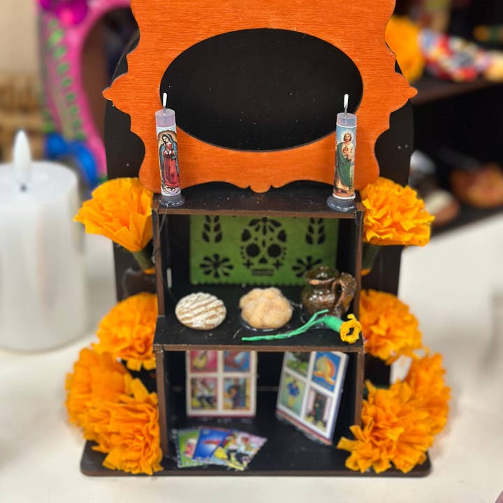 Cielito Lindo - Wholesale Decorative Tabletop Object - Day of the Dead Arch Mini Ofrenda Altar 7” x 5.5”
