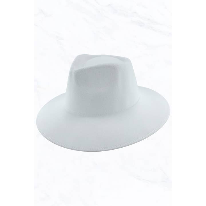 Suzie Q USA - Wholesale Fedora - Women's - Wrap of Edge Teardrop Shape Top Big Brim Hat1