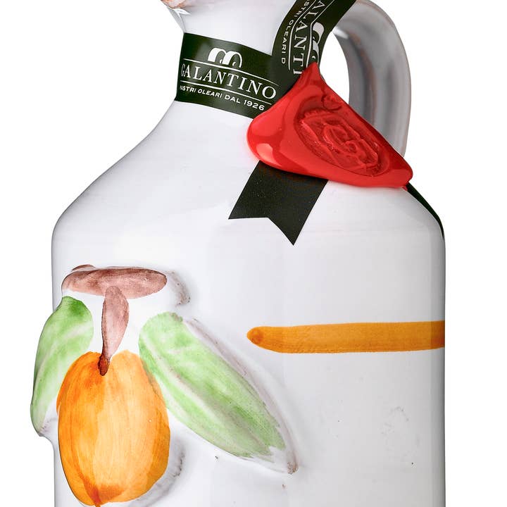 Orange Extra Virgin Olive Oil Ceramic by Galantino for wholesale by Zia Pia