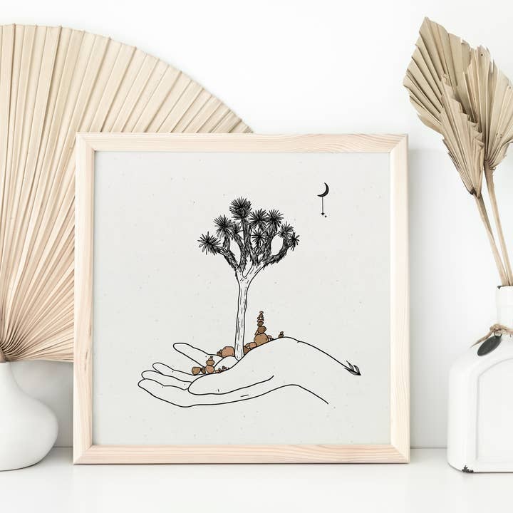 Joshua Tree, California Print, California Wall Art, Nature for wholesale by Sun in Ink