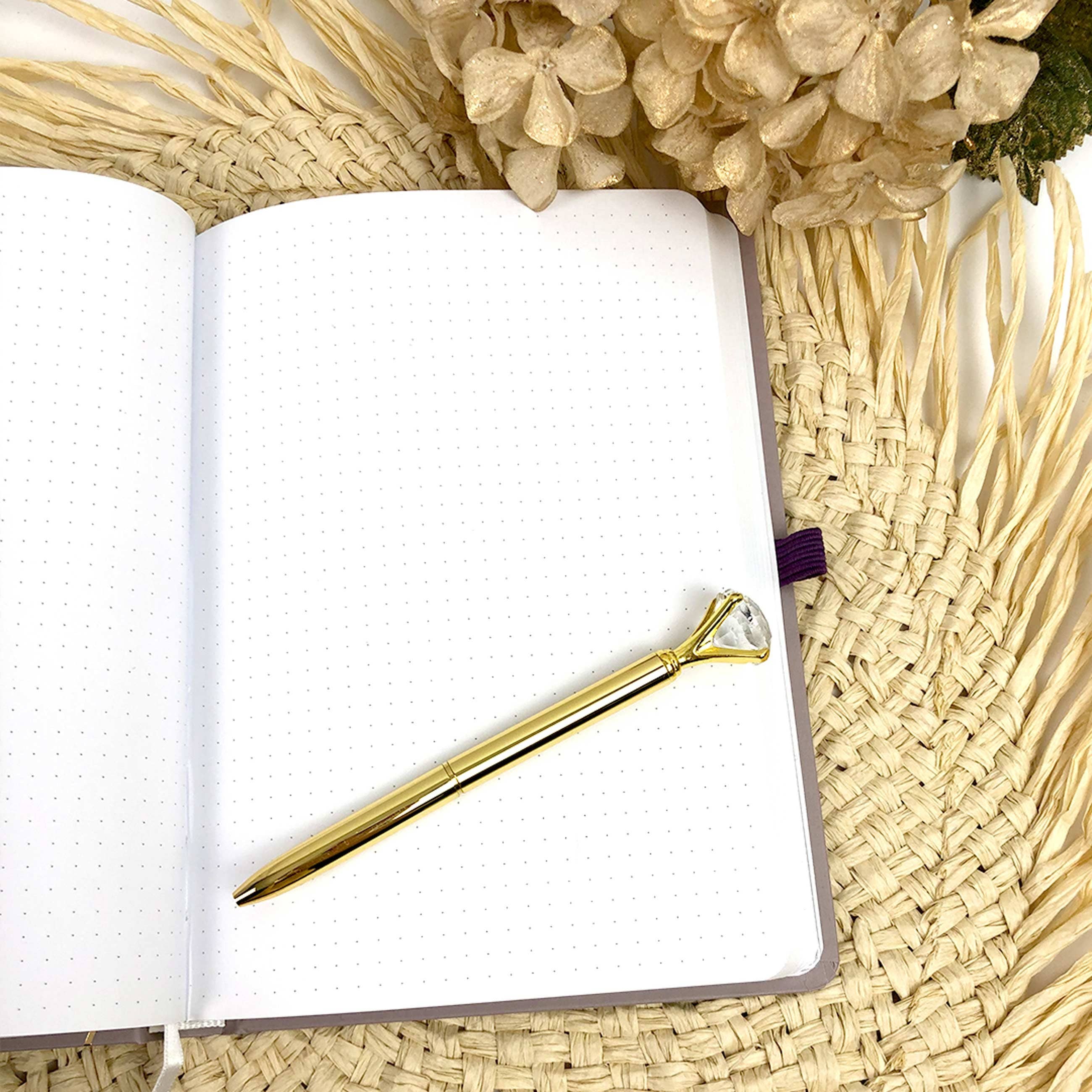 Papierdrachen - Vente Journal intime - Set Bullet Journal violet - Cahier A5 à points 192 pages 120 g/m²3