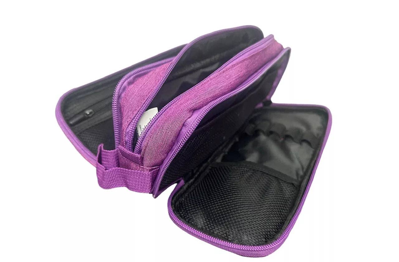 My Wholesale Warehouse – wholesale Pencil case/pouch – Aroosh Triple Pocket Zipped Pencil Case3