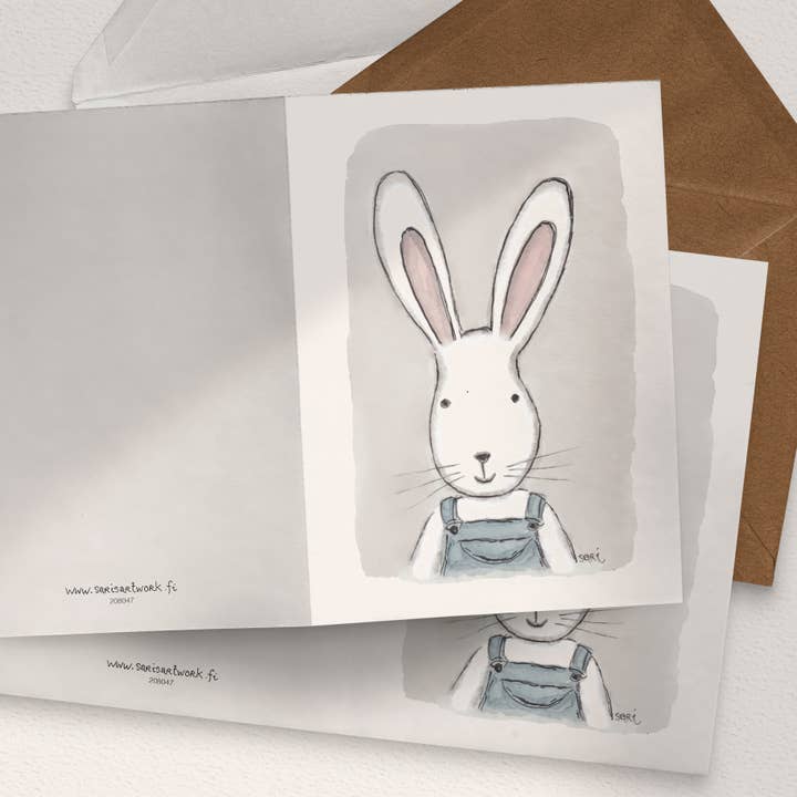 Häschen, Hellblau für den Großhandel von Sari's ArtWork