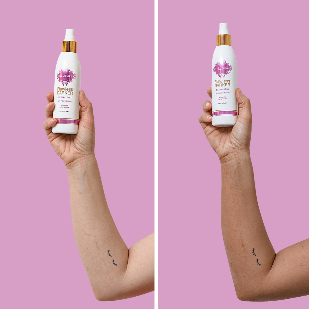 Fake Bake - Wholesale Self-Tanner - Fake Bake® Flawless® Darker Self-Tan Liquid with Ultimate Application Mitt and Glove4