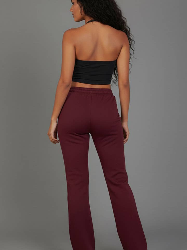 CAPELLA APPAREL – wholesale Mjukis- och joggingbyxor – Dam – Dragsko Waist Slant Pocket Sweatpants5