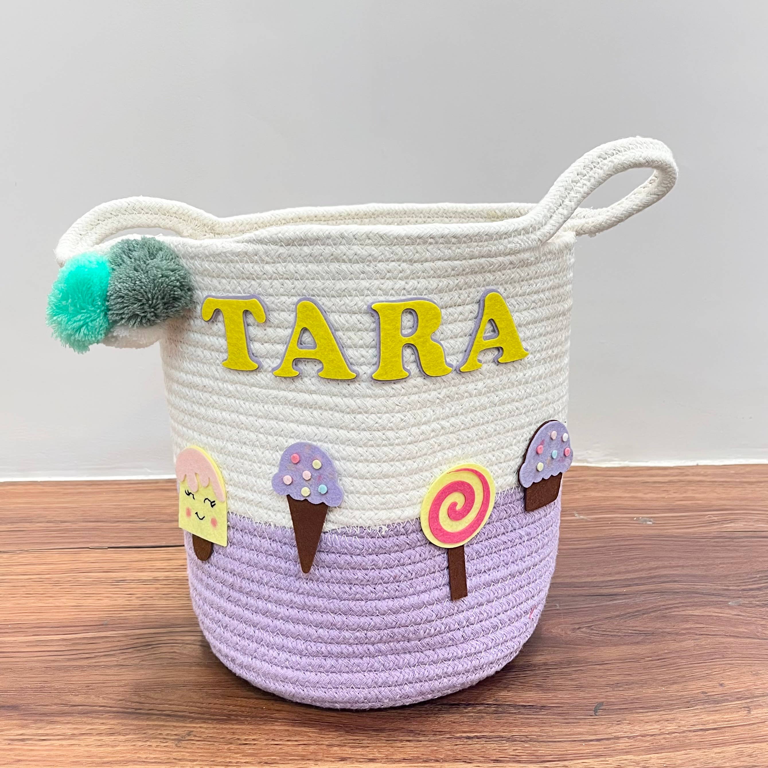 Ash and Vi - Wholesale Basket - Kids & Baby - Jute Cotton Storage Basket - Sweet Treats2