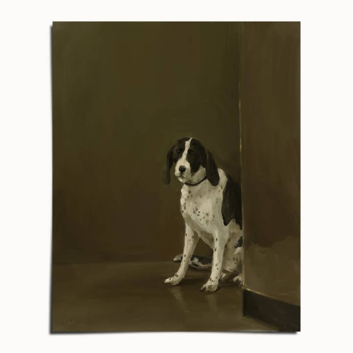 The Ugly Cat Studio - Wholesale Art Print - Milanese Restaurant Dog Art Print2