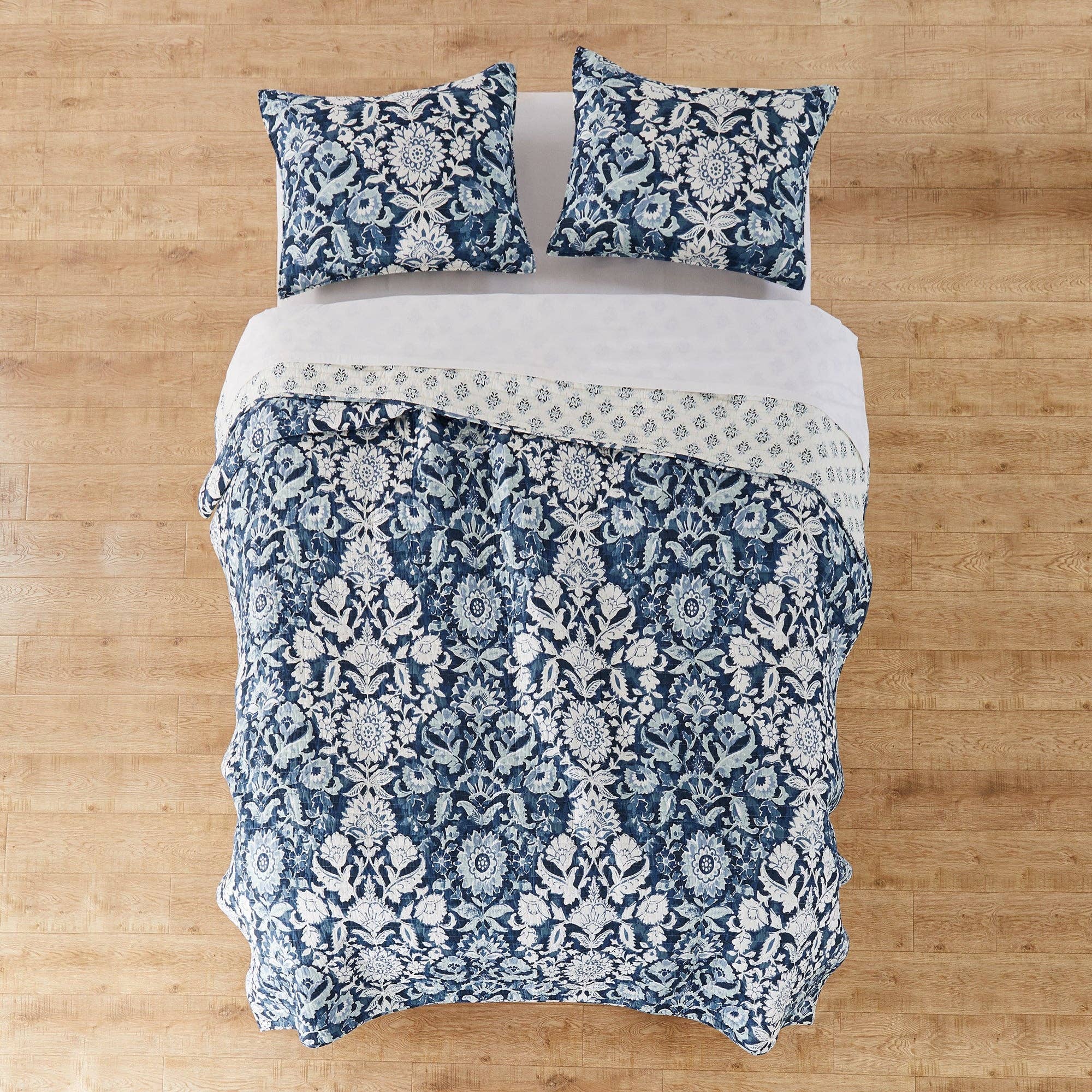 Laure Indigo Quilt Set for wholesale on Faire3