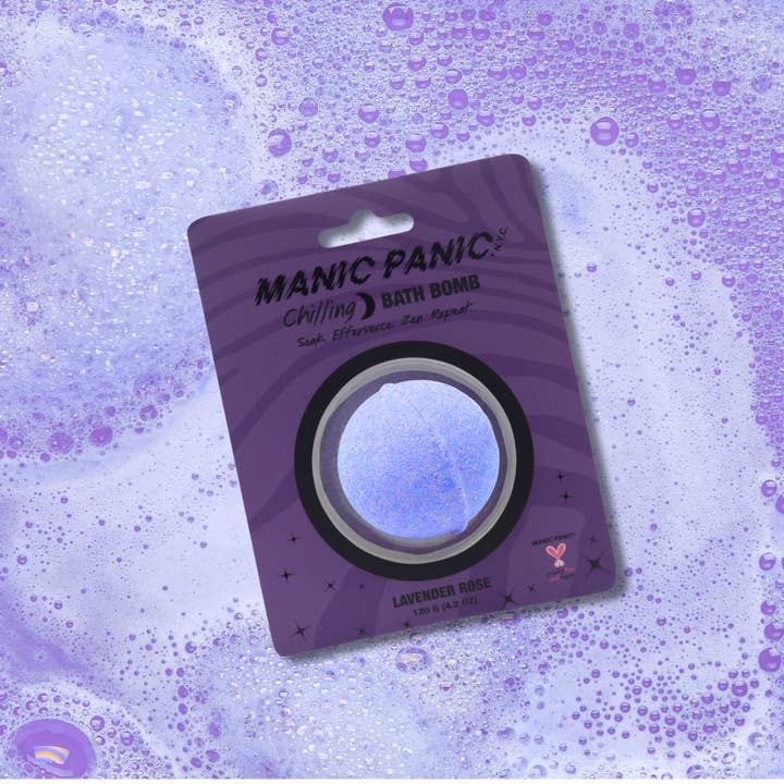 Aromatherapy Bath Bomb Lavender Rose Chamomile for wholesale by Manic Panic