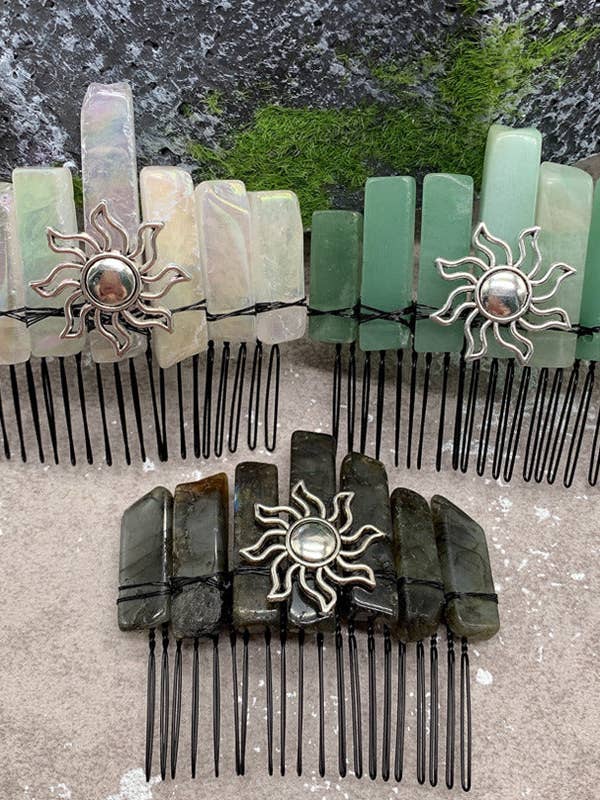 Sun Quartz Hair Comb L4205 for wholesale by Ole