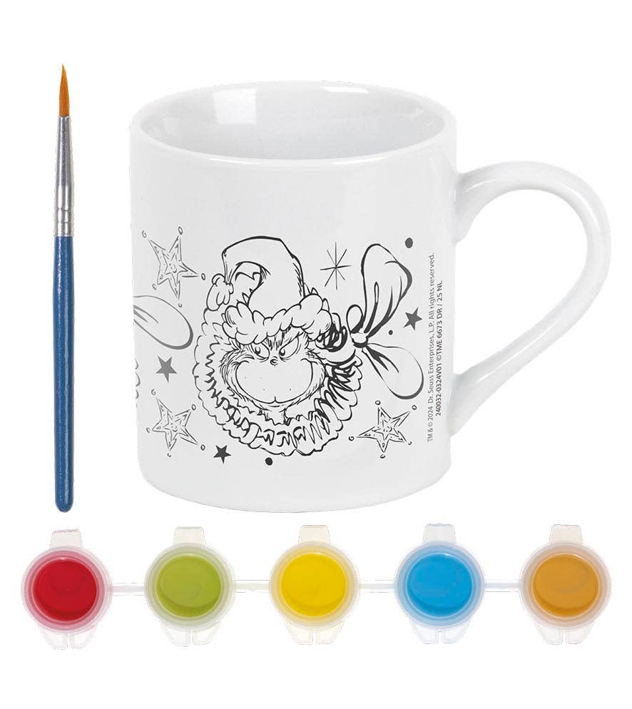 Robbie Toys Ltd - Wholesale Coffee Mug - Kids & Baby - Grinch Paint your mug1