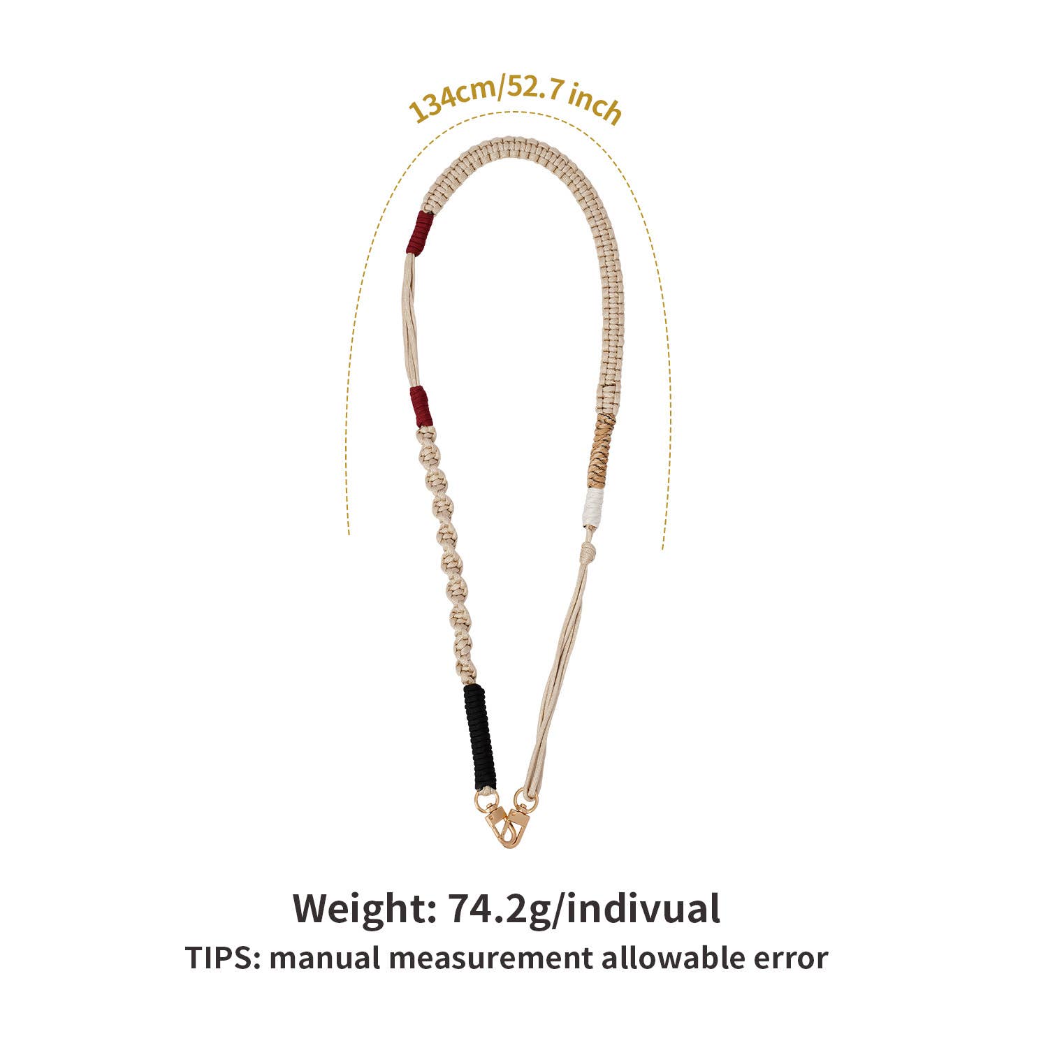 MKS America - Wholesale Phonecase Strap - Handmade Adjustable Rope Lanyard Phone or Bag Strap0