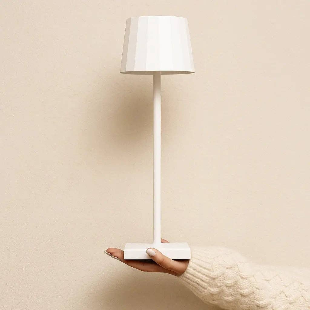 Tavellio – Candeeiro de secretária/decorativo por atacado – Candeeiro de Mesa Recarregável William Branco | Sem Fios, Regulável & 120 Horas de Autonomia1