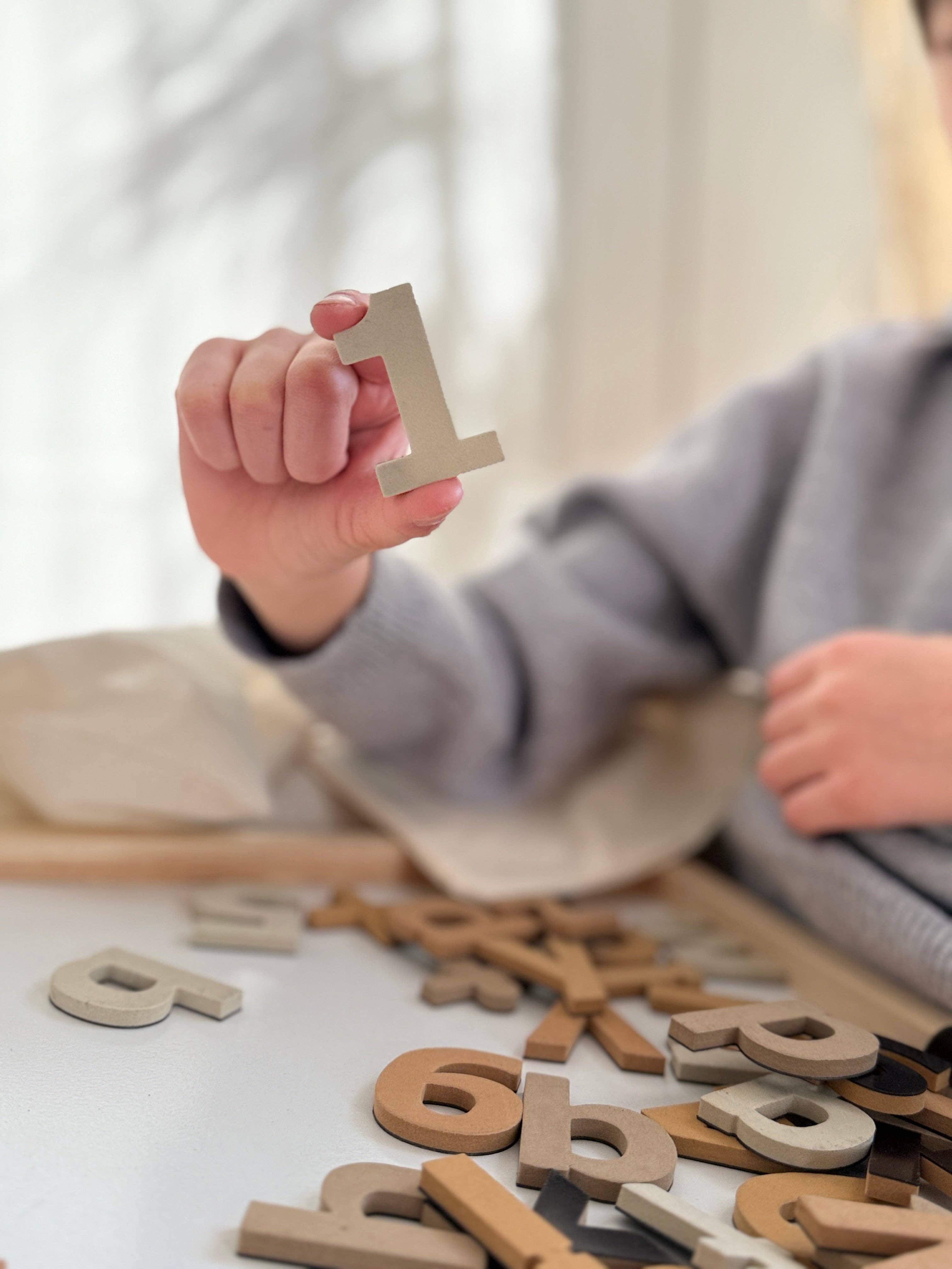 GALE TOTS - Wholesale Magnet - Kids & Baby - 135 Pcs Magnetic Letters and Numbers (Boho Neutrals)3