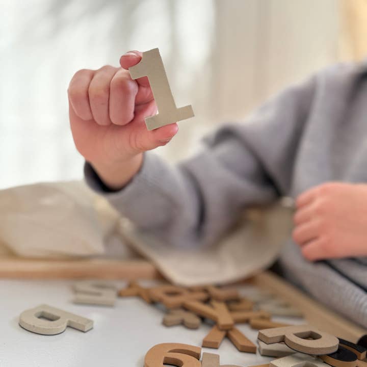 GALE TOTS - Wholesale Magnet – Child & baby - 135 Pcs Magnetic Letters and Numbers (Boho Neutrals)3