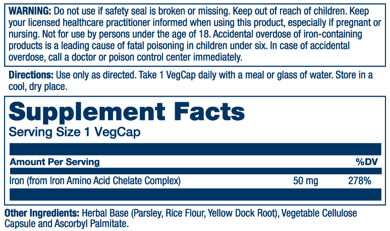 Solaray - Wholesale Oral Supplement/Vitamin - Iron 50mg1