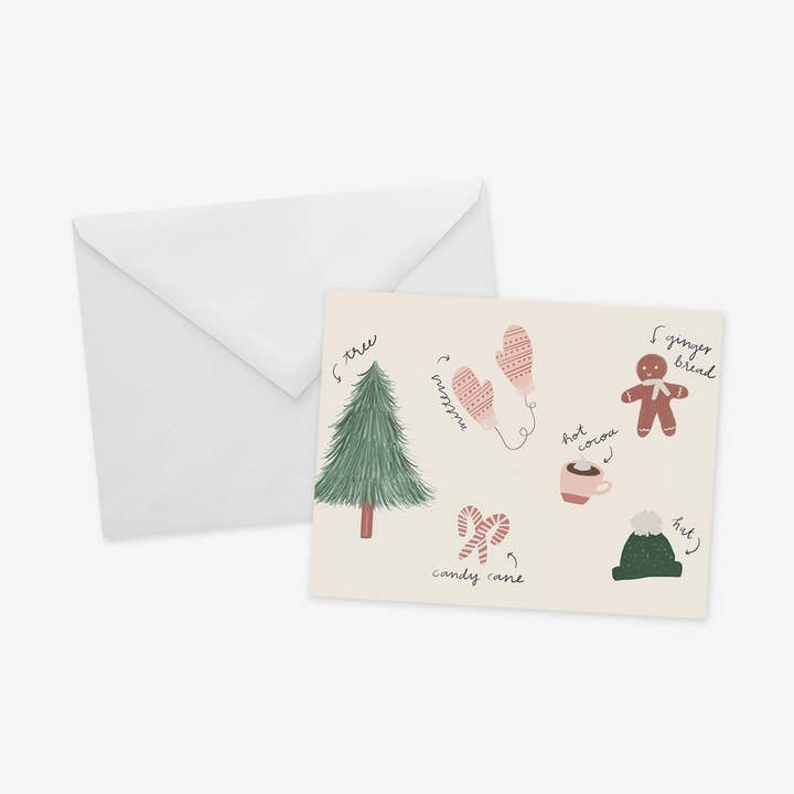 Holiday Cheer Card for wholesale by The Goyave Paperie