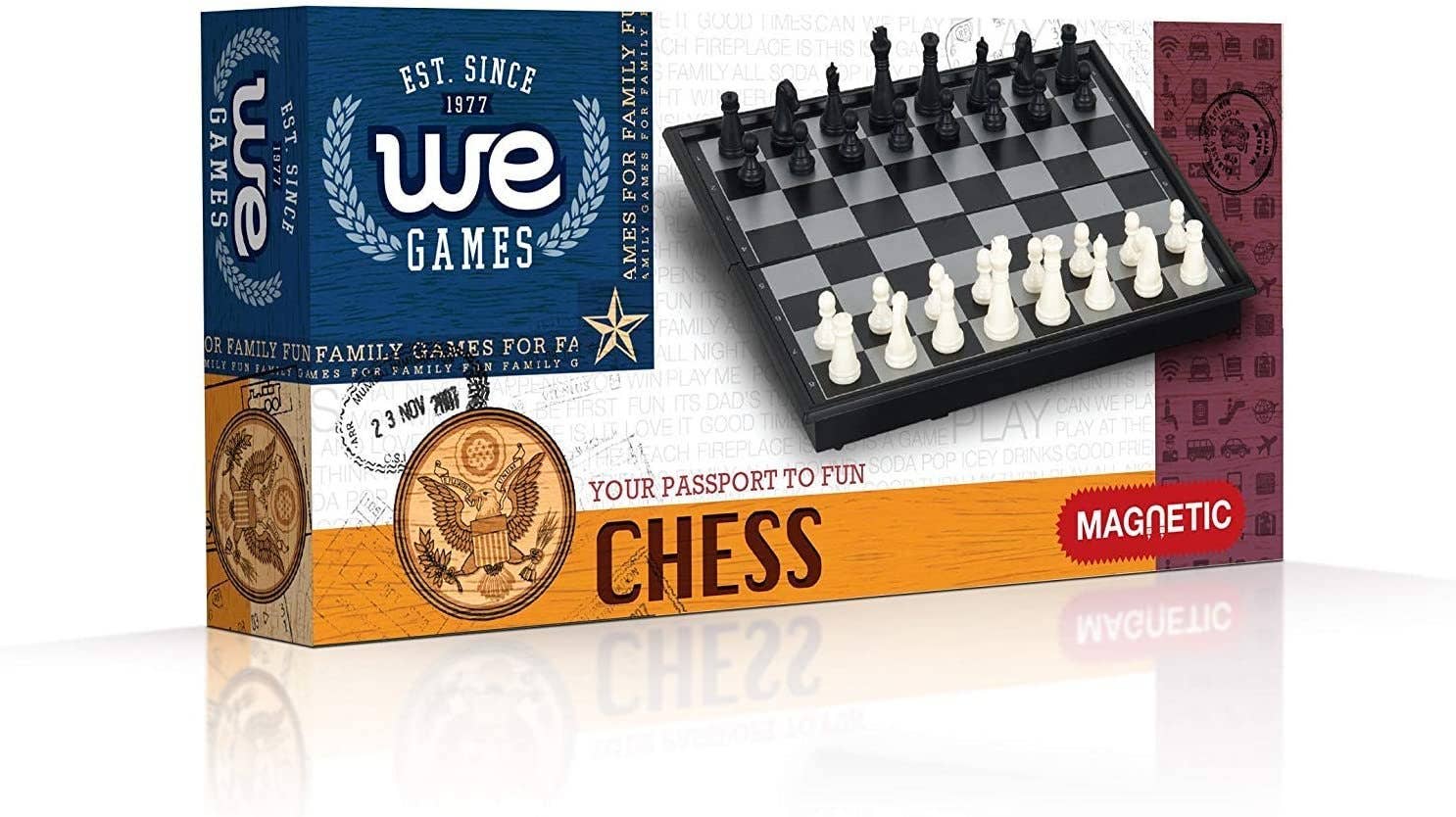 Wood Expressions - Vente Jeux de société - Jeu d'échecs magnétique - 8 pouces6