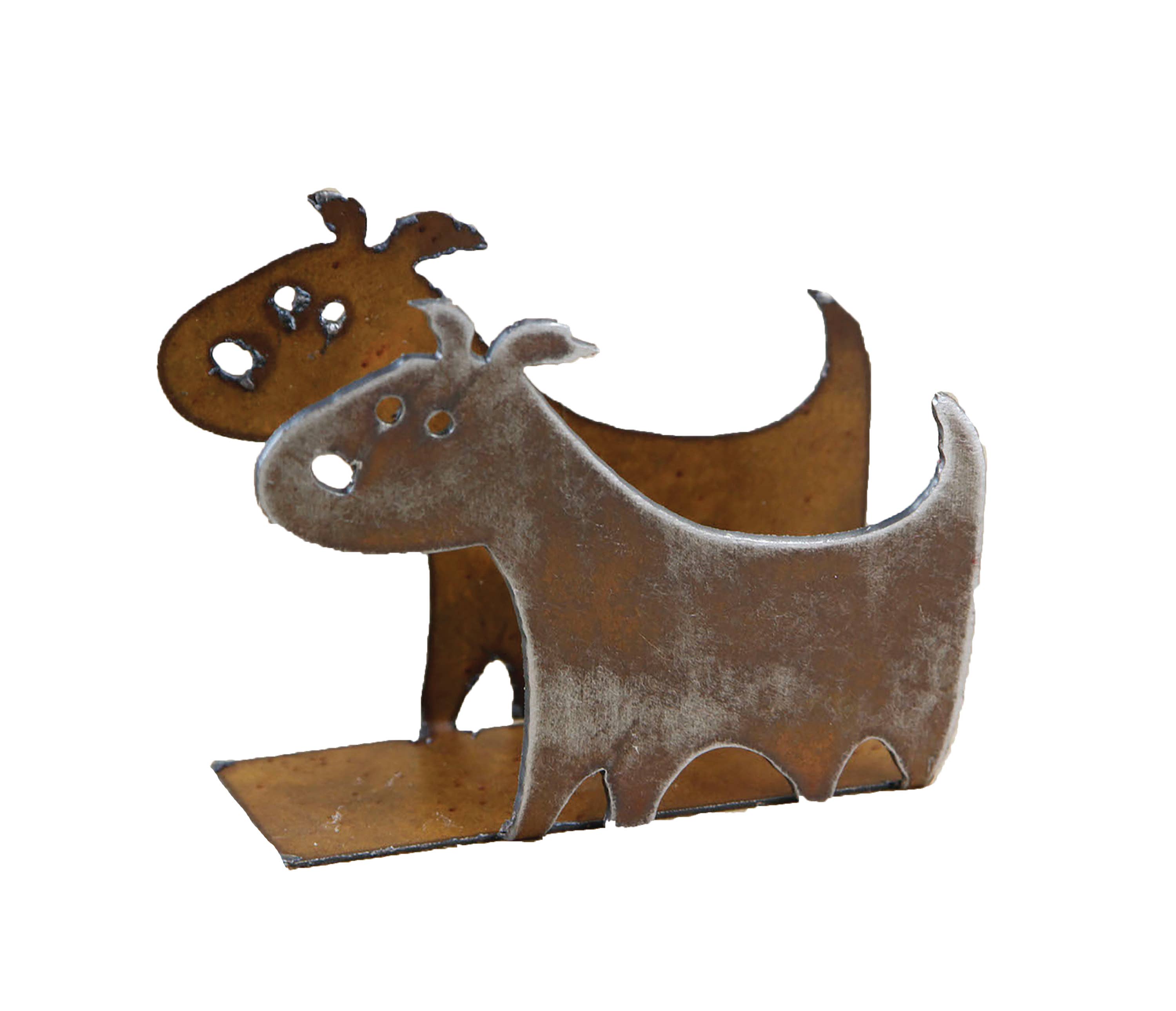 Whimsies - Wholesale Napkin Holder - Rustic metal napkin holder dog pet organization eco friendly2