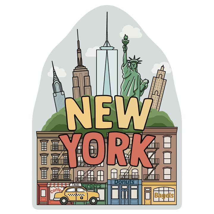 New York Townhouse - 3D Wooden Souvenir Magnet - 10 pcs for wholesale by Gifty Studio