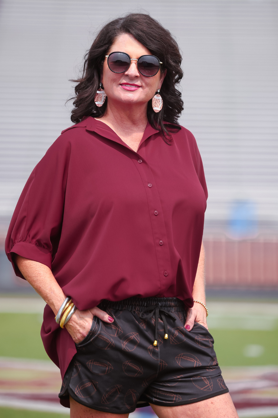 Jess Lea - Wholesale Button Down Shirt - Women's - Oakley Oversized Top35