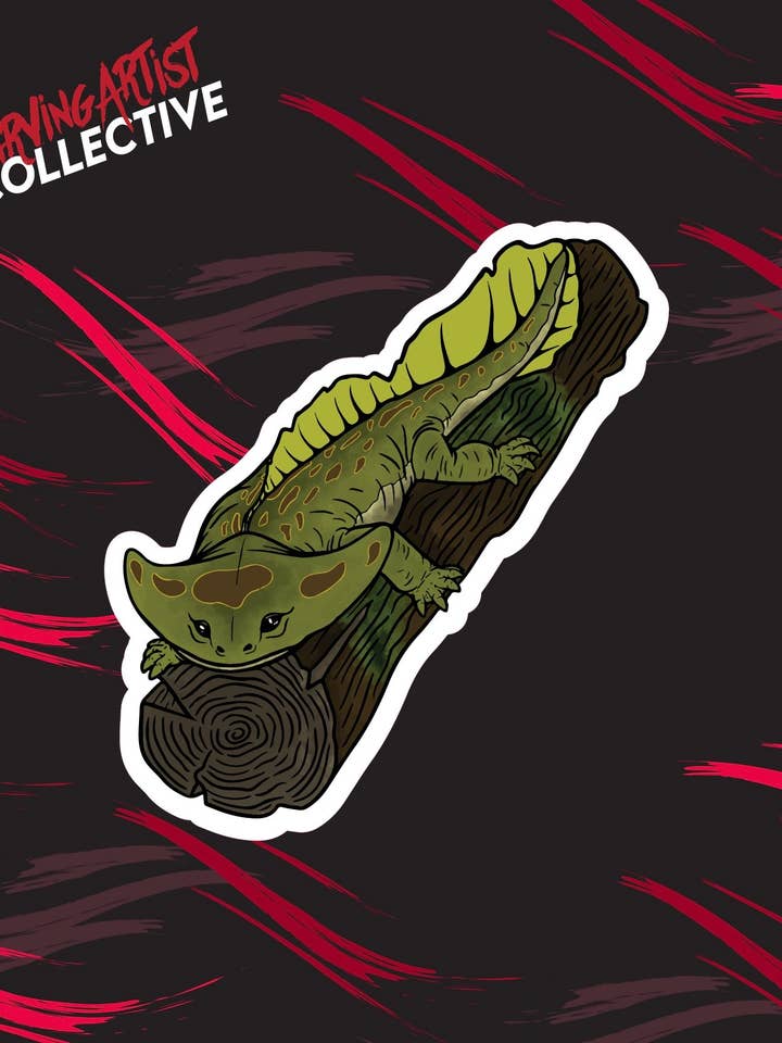 Dipper le Diplocaulus pour la vente par The Starving Artist