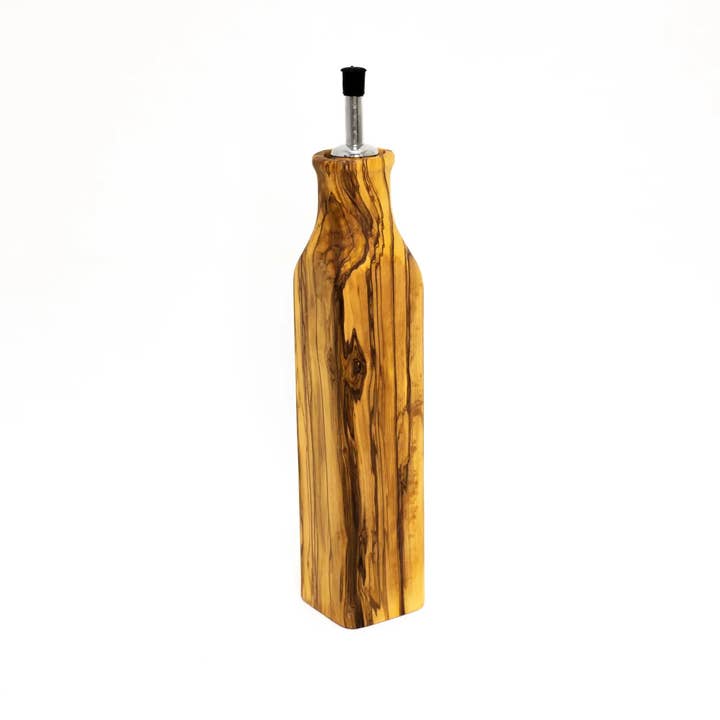 Kayrana - Wholesale Oil/Vinegar Dispenser - Handmade Olive Wood Oil Bottle2