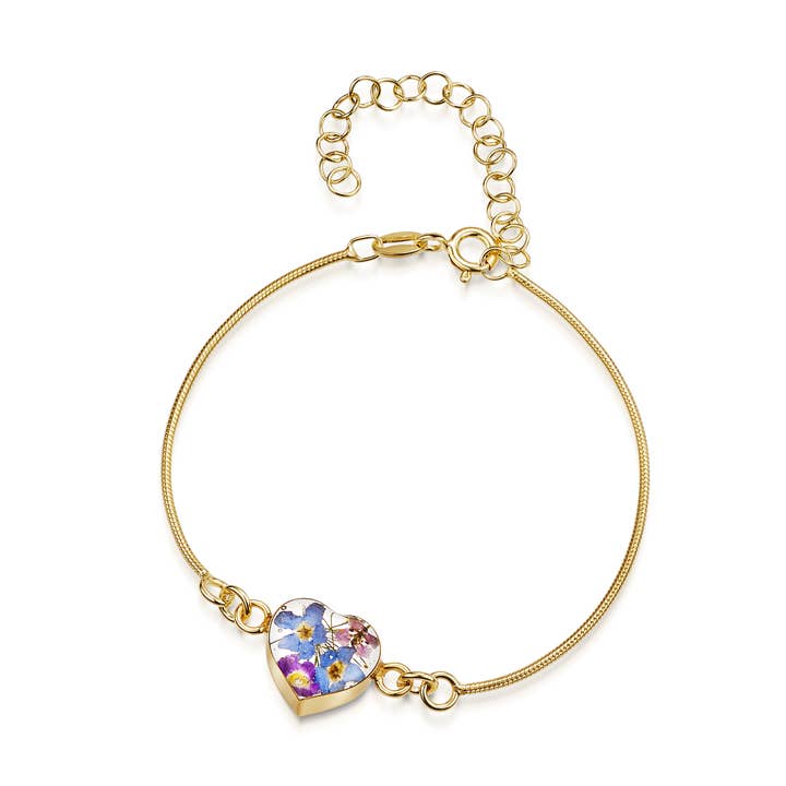 Guldpläterat armband - Purple Haze - Hjärta. för wholesale av Shrieking Violet