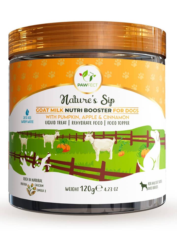 Pawfect Dog Leite de Cabra Abóbora & Maçã 120 gr. por atacado de Finest Petfoods