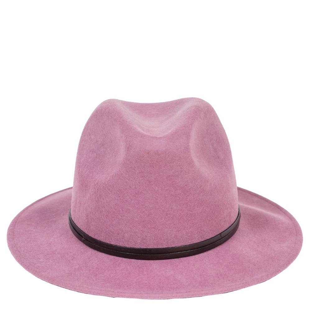 TRAVAUX EN COURS... - Wholesale Fedora - Women's - FELT HAT - leather band, sewn brim48