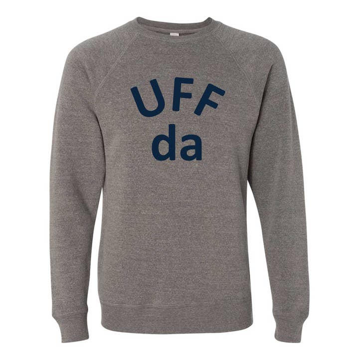 Uff Da North Dakota Sweatshirt mit Rundhalsausschnitt für den Großhandel von Wheatheadz
