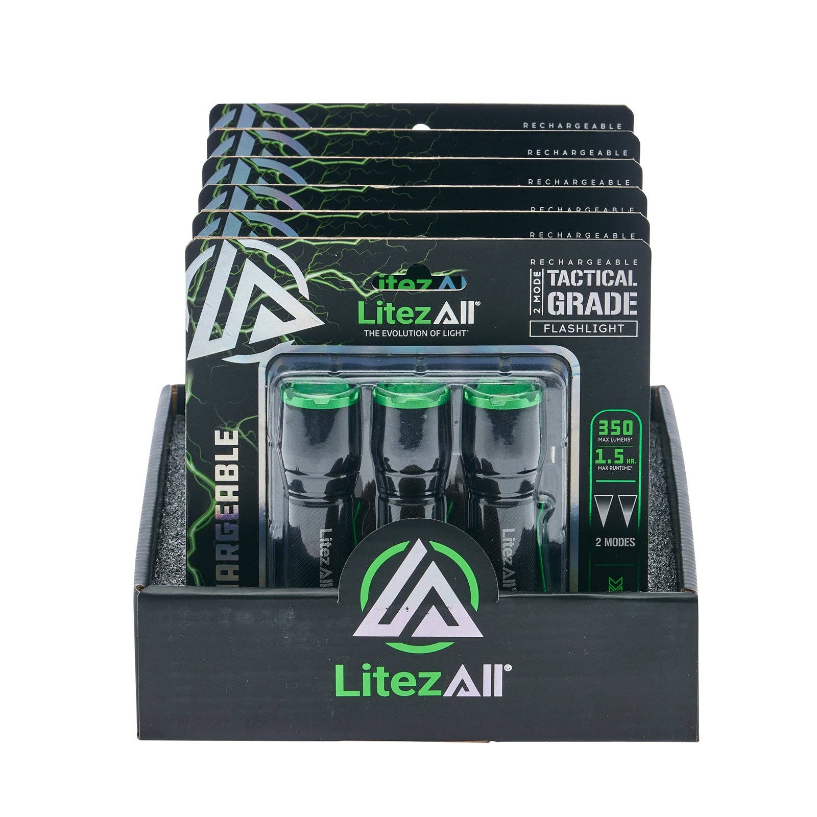 LitezAll - Wholesale Flashlight - LitezAll® Rechargeable EDC Tactical Grade Flashlight 3 Pack13