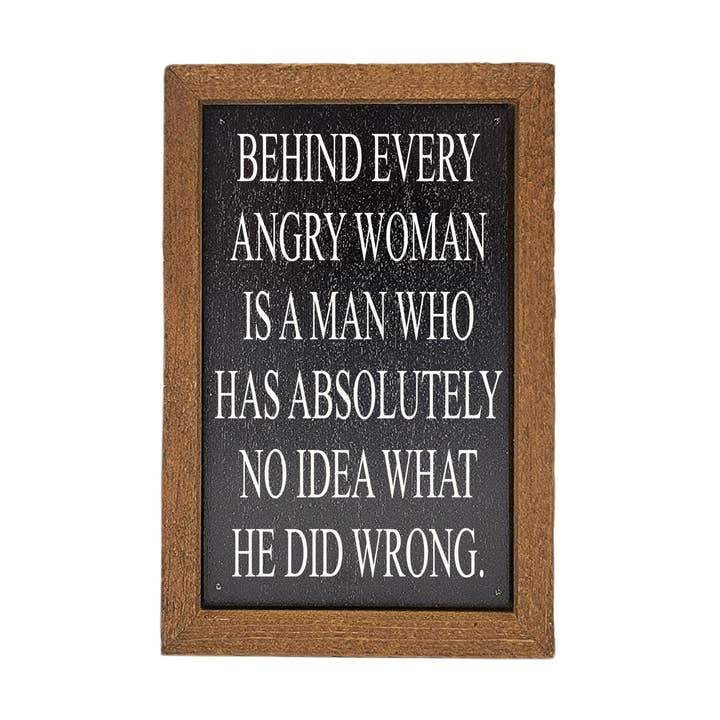 Driftless Studios - Wholesale Sign - 6X4 No Idea What He Did Wrong - Funny Home Accents0