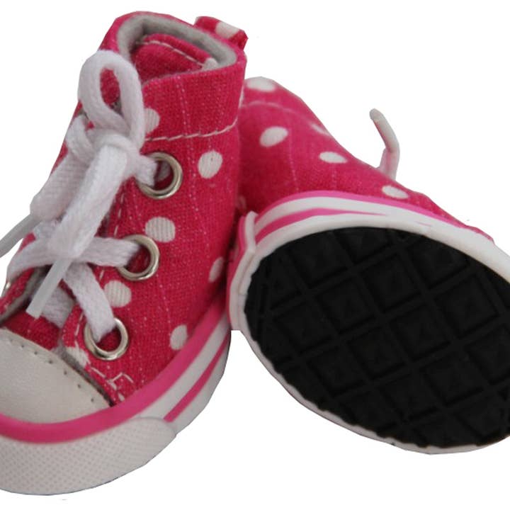 Pet Life - Wholesale Pet Boots - Dog - Extreme-Skater Canvas Casual Grip Pet Sneaker Shoes Set Of 41