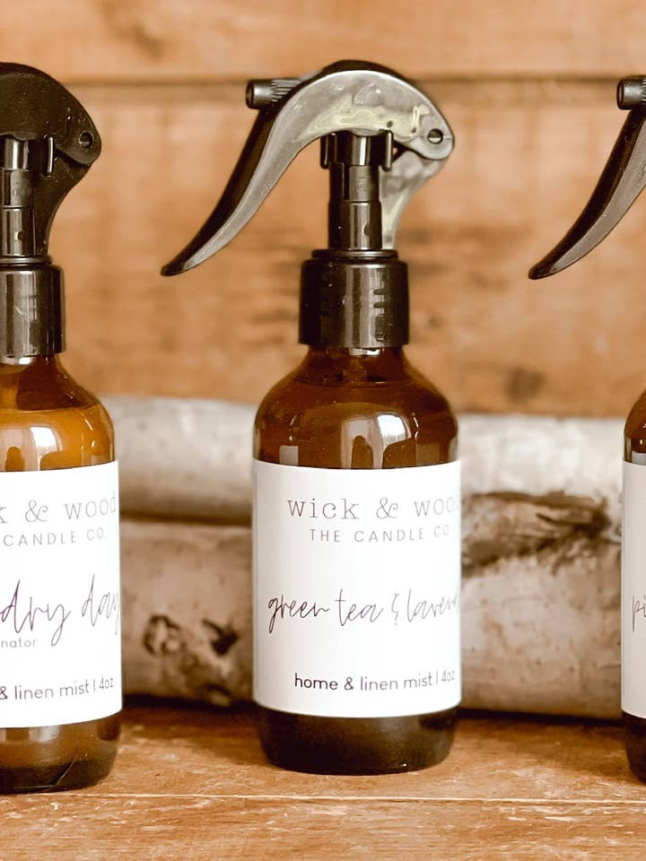 Pineapple Sage Mojito Home & Linen Mist Hand Poured Spray for wholesale by Wick & Wood The Candle Co