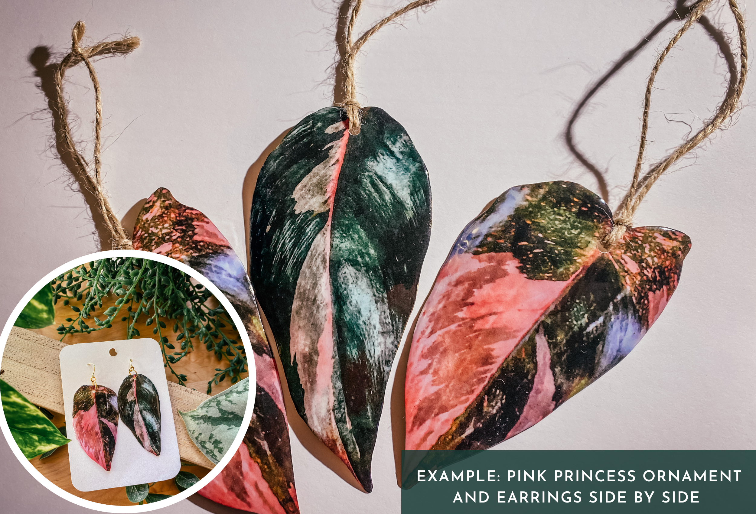 hethr – Engroshandel Hængeøreringe og creoløreringe – Anthurium Clarinervium Plant: Ørering, Magnet, Pin, Indretning9