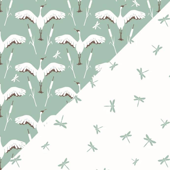 Bebe au Lait – wholesale Raphanddukar set - Baby – Kran+Dragonfly Oh-så-Soft Muslin Burp Dukar Set