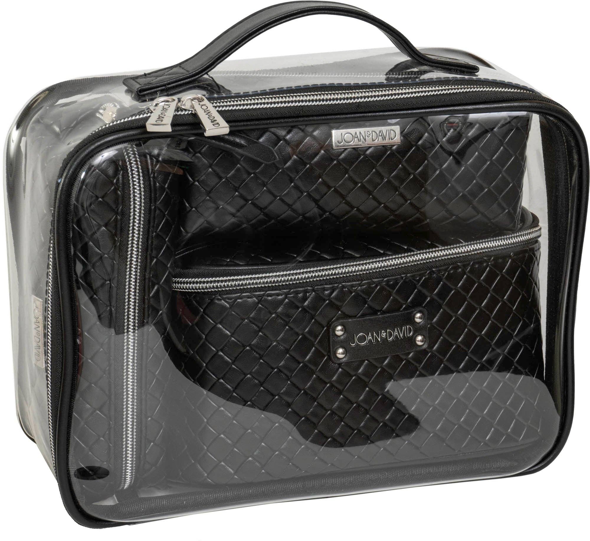 Magid - Wholesale Makeup/Cosmetic Bag - Joan & David Woven 4 Piece Clear Cosmetic Bag Set1