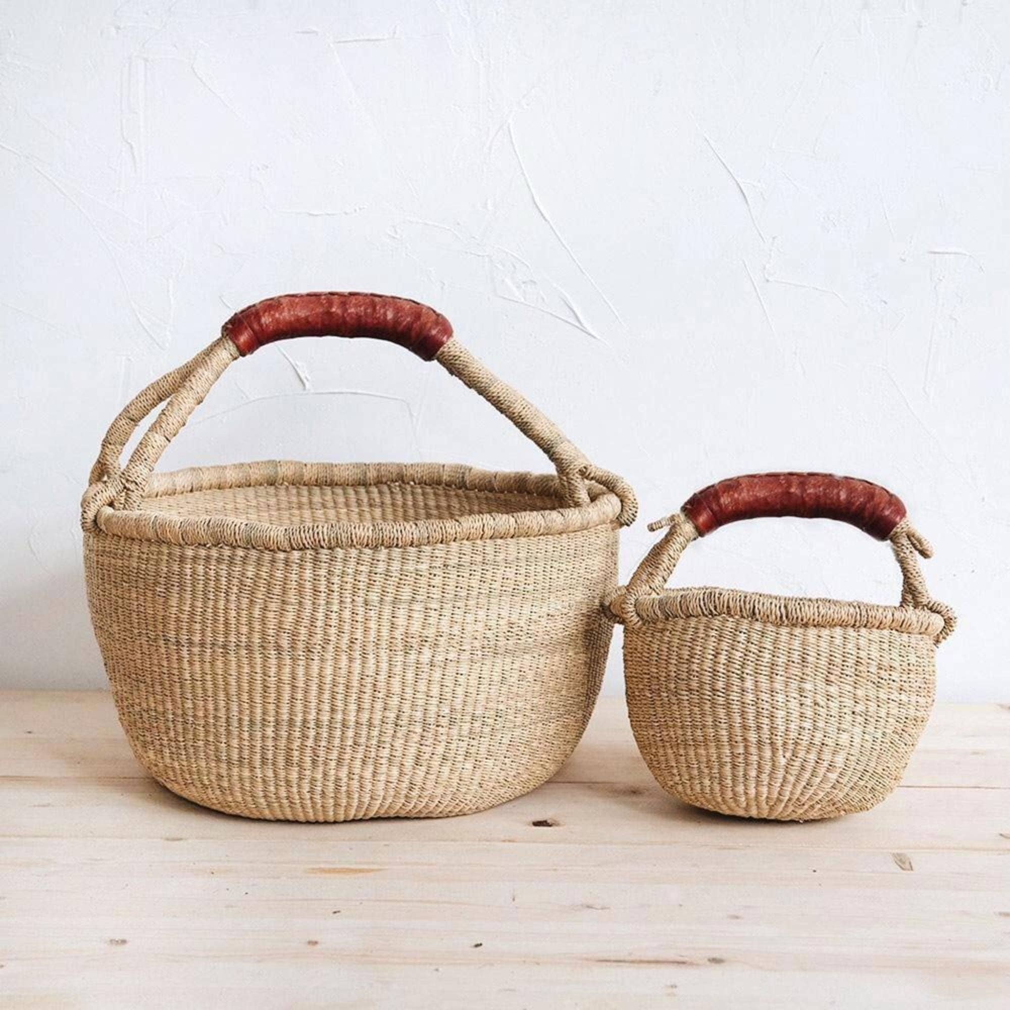 NEW Tapered Bicycle Basket Bolga Basket Small Front 