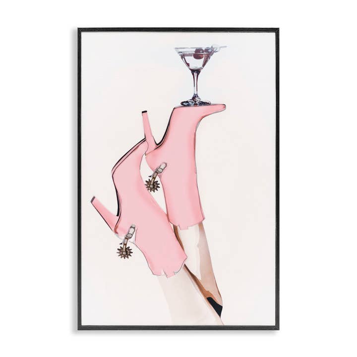 Tacchi da Pranzo Martini - Arte da Parete Incorniciata per la vendita all'ingrosso da parte di Stupell Industries