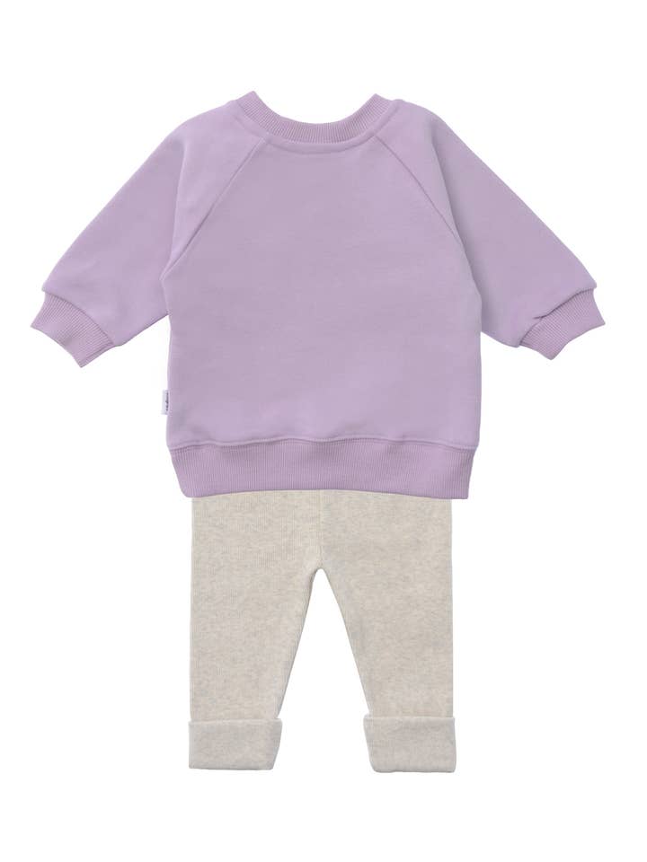 Liliput - Wholesale Top & Leggings Set - Kids - 2-piece set with lilac sweatshirt with "Bird" print and leggings1