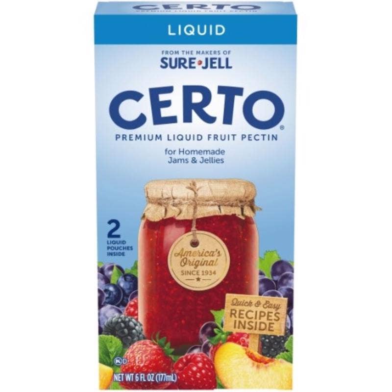 Everyday Supply Co - Wholesale Jam/Jelly - CERTO LIQUID - Certo Fruit Pectin 6 fl. oz. Pouch0