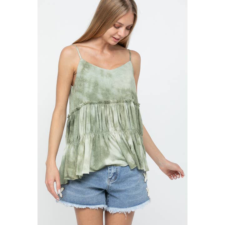 CANOTTA IN MAGLIA TIE DYE CON STRASS per la vendita all'ingrosso da parte di VOCAL