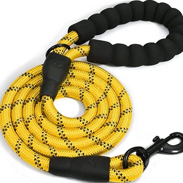 Braided Rope Leash - Yellow for wholesale by DOGGY TALES