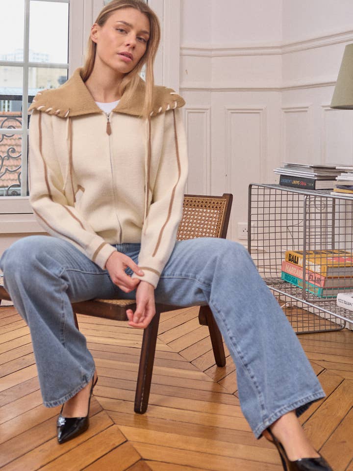 Giacca elegante bicolore – taglia unica per la vendita all'ingrosso da parte di KY CREATION PARIS