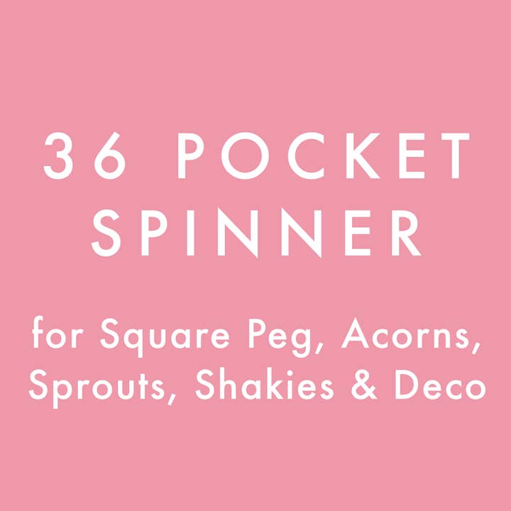 36 Pocket 5" x 7" Card Spinner White for wholesale by James Ellis