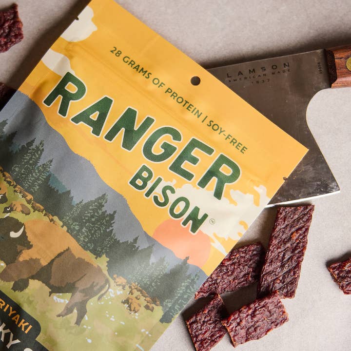 Ranger Bison - Wholesale Jerky - Teriyaki Bison Jerky Strips (Soy-Free)3