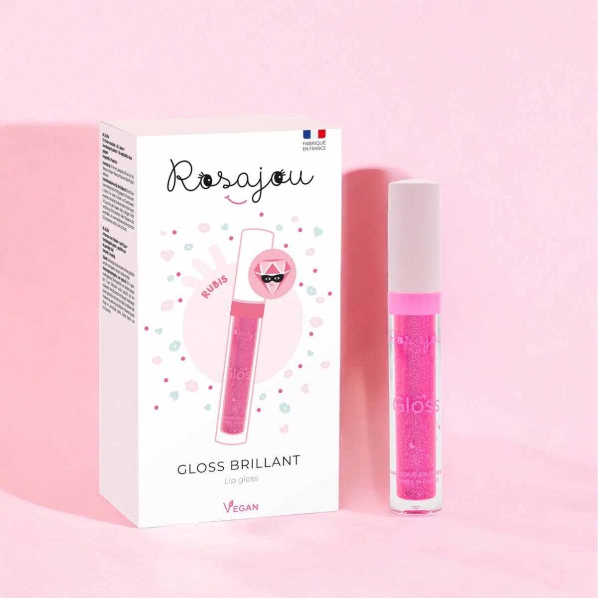 Rosajou – wholesale Kids make-up – Kids – Vegan Gloss "Rubis"