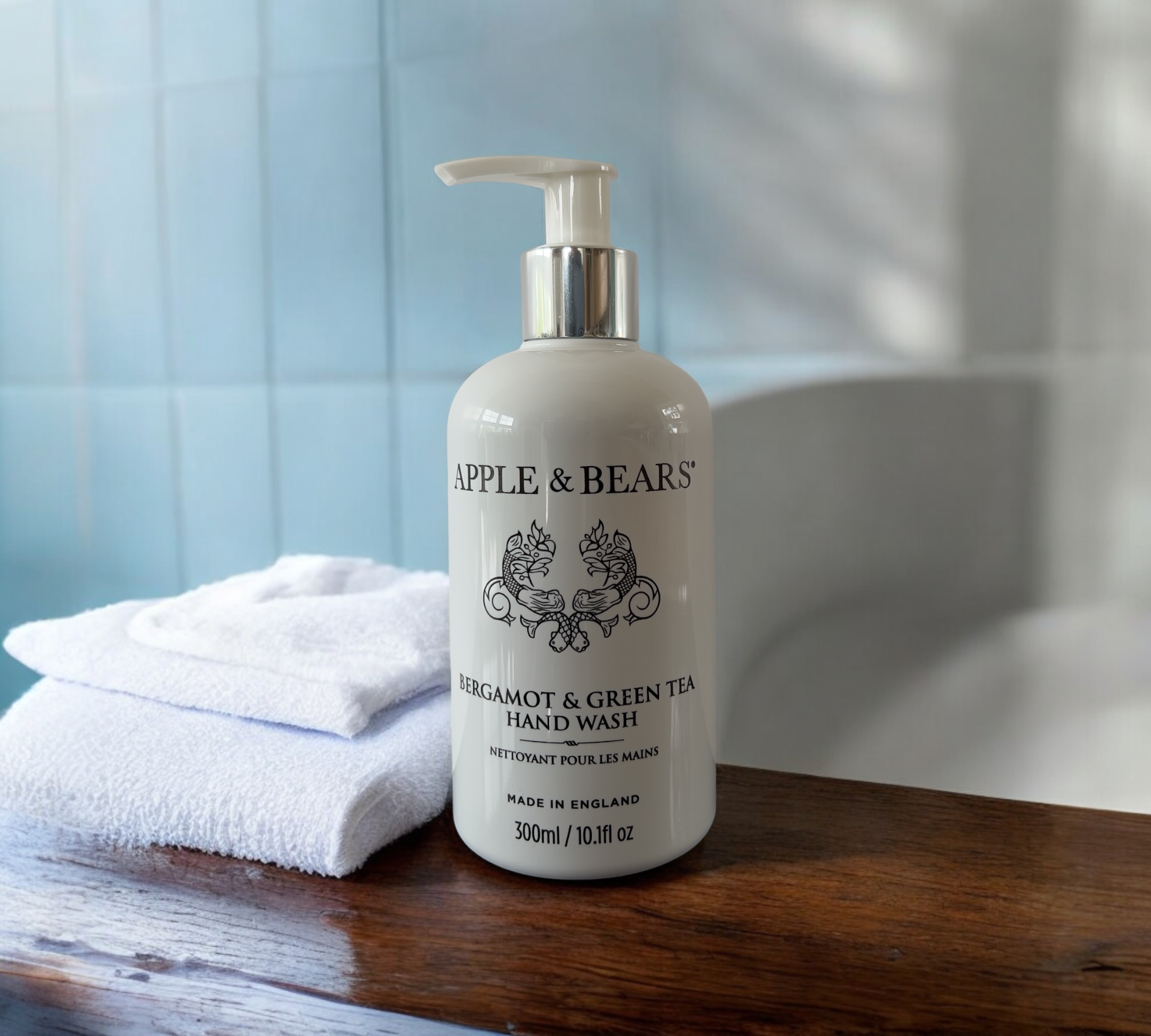 APPLE & BEARS - Venta al por mayor Jabones de manos - Jabón de manos con bergamota y té verde 300 ml/10.1 fl oz2