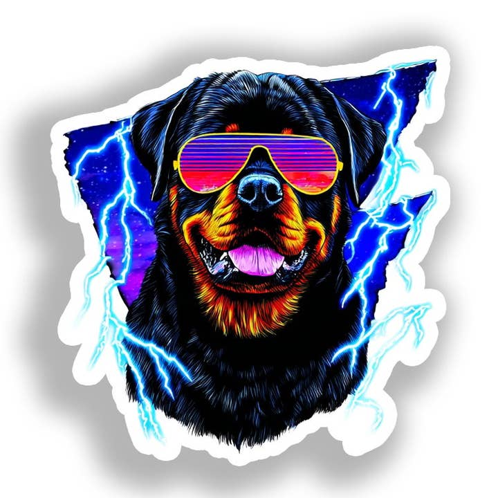 Rottweiler Dog Decal Sticker # A018007 for wholesale by Yoonek Graphics